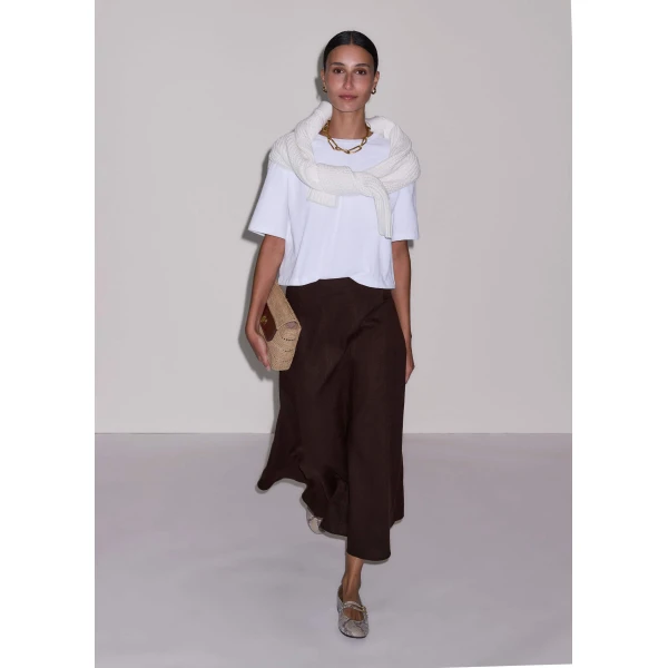 Me and Em Panelled Maxi Skirt
Crease-Less Linen Skirt, view 6