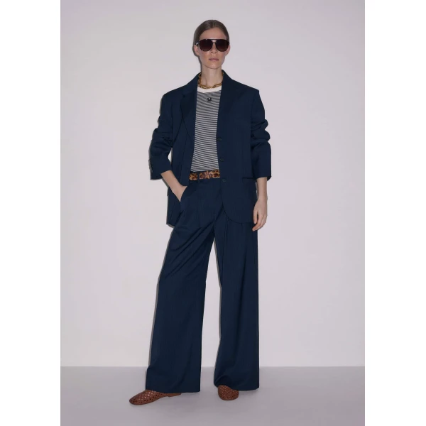 Me and Em Perfect Wide-Leg Pant
Pinstripe Wool Blend, view 2