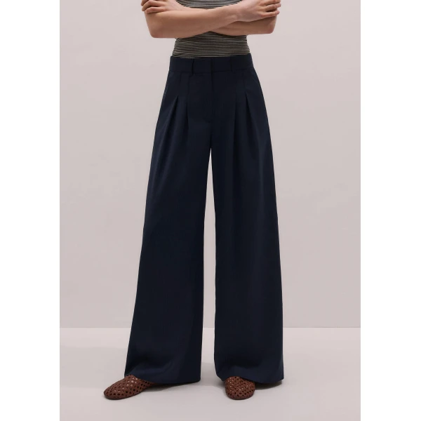Me and Em Perfect Wide-Leg Pant
Pinstripe Wool Blend, view 5