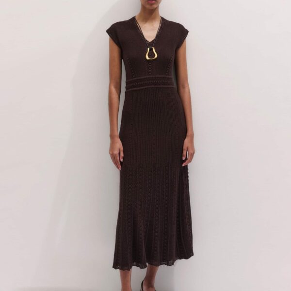 ME+EM Pointelle Maxi Dress