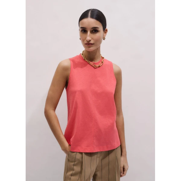 Me and Em Racerback Swing Top
Cotton Slub Jersey Top, view 3