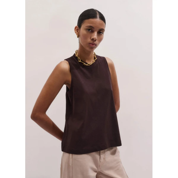 Me and Em Racerback Swing Top
Cotton Slub Jersey Top, view 3
