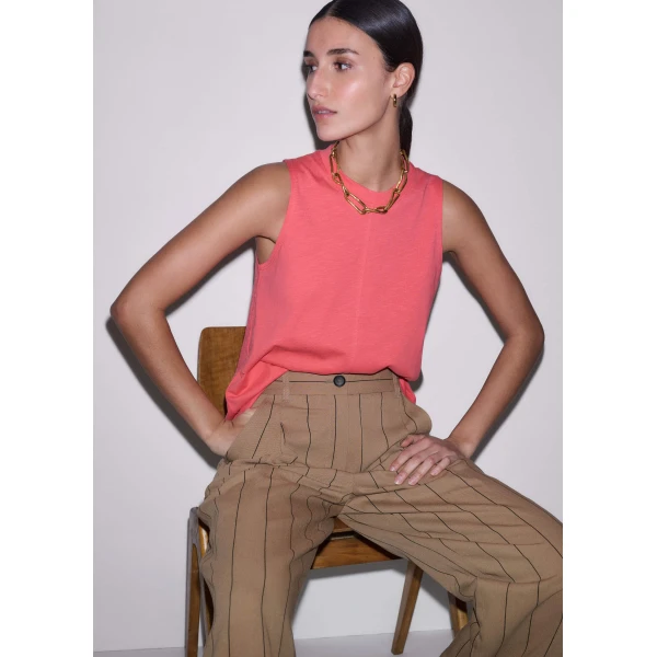 Me and Em Racerback Swing Top
Cotton Slub Jersey Top, view 6