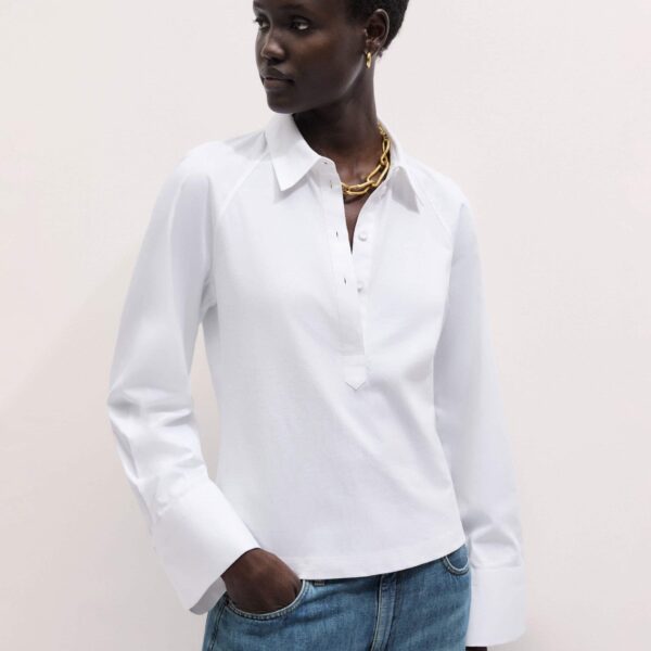 Mixed-Media Jersey - Tops - Intelligent British Fashion at Coveti