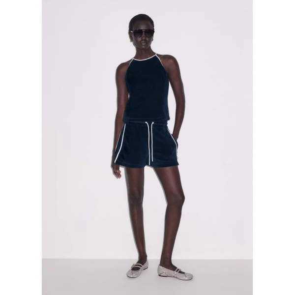 Me and Em Rib Trim Track Short
Toweling Jersey Top, view 5
