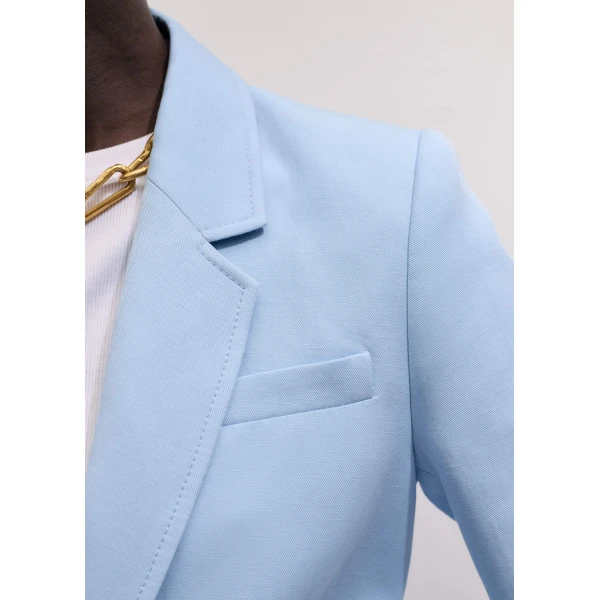 Me and Em Sharp Shoulder Blazer
Italian Linen Blend Jacket, view 4
