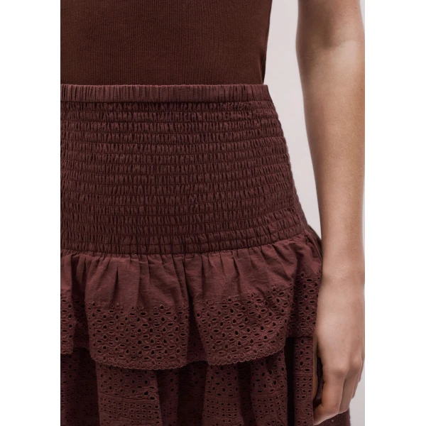 Me and Em Shirred Mini Skirt
Cotton Voile Skirt, view 4