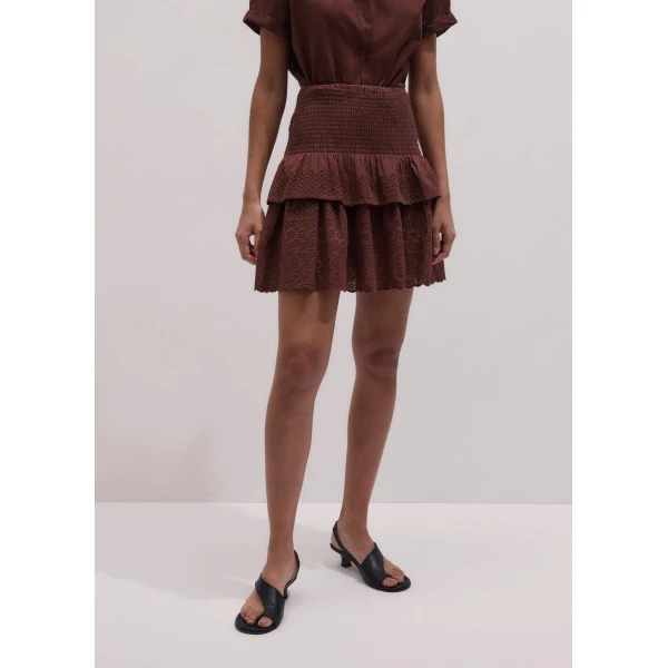 Me and Em Shirred Mini Skirt
Cotton Voile Skirt, view 6