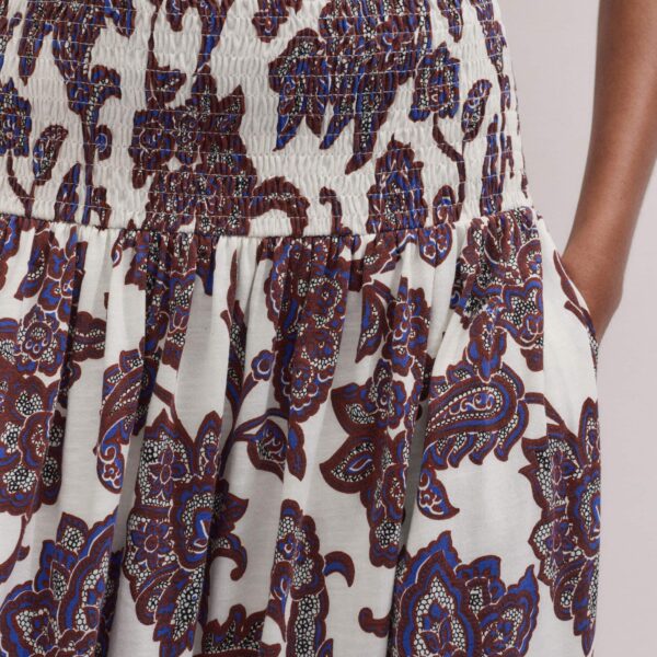 ME+EM Shirred Waist Maxi Skirt