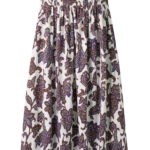 ME+EM Shirred Waist Maxi Skirt