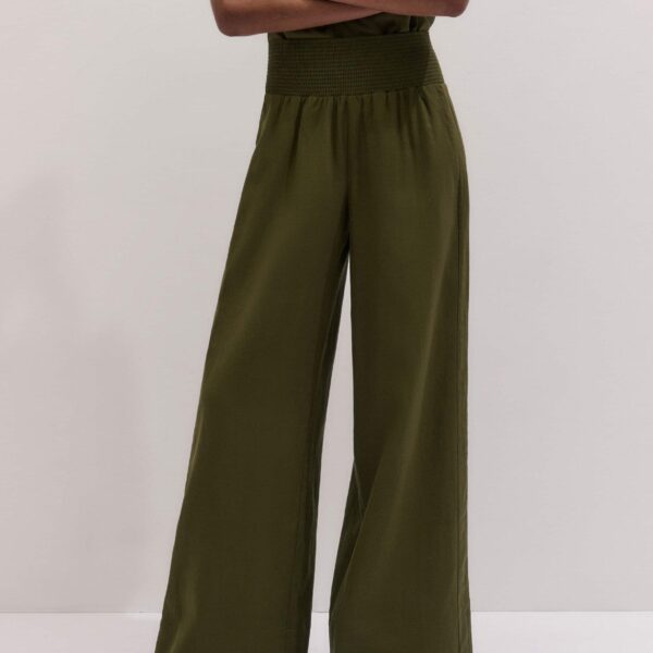 ME+EM Shirred Wide Pant