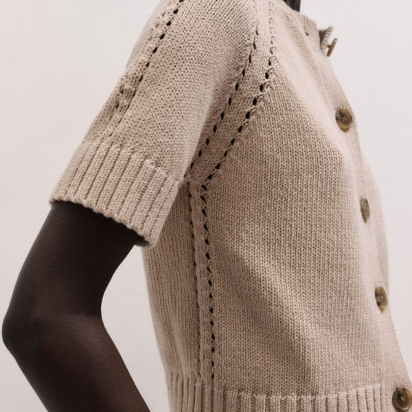 ME+EM Short Sleeve Cardigan
