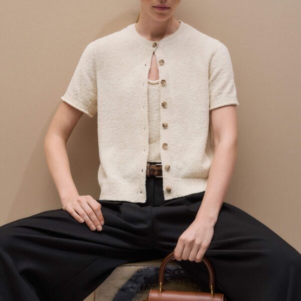 Textured Cotton - Knitwear - Intelligent British Fashion at Coveti