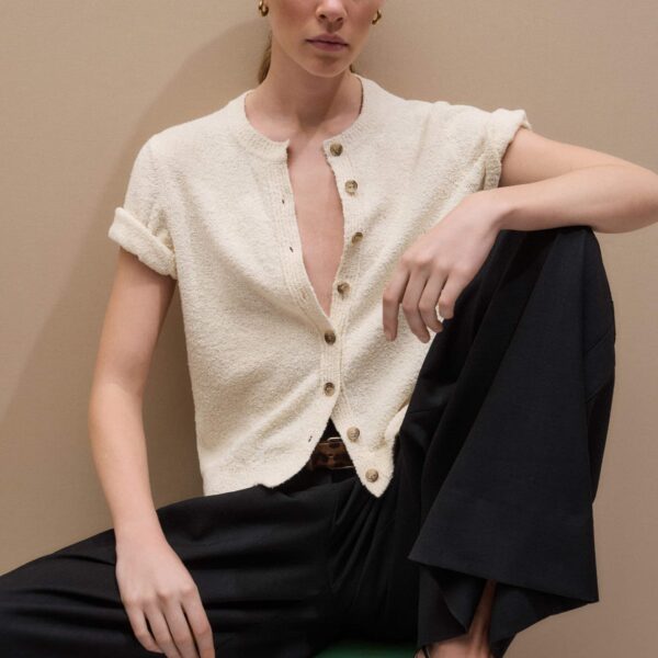 Textured Cotton - Knitwear - Intelligent British Fashion at Coveti