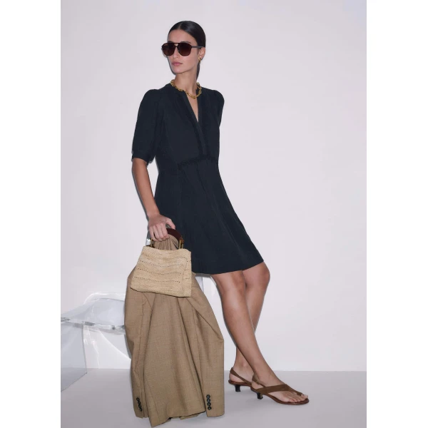 Me and Em Short Swing Dress
Cotton Cheesecloth, view 4