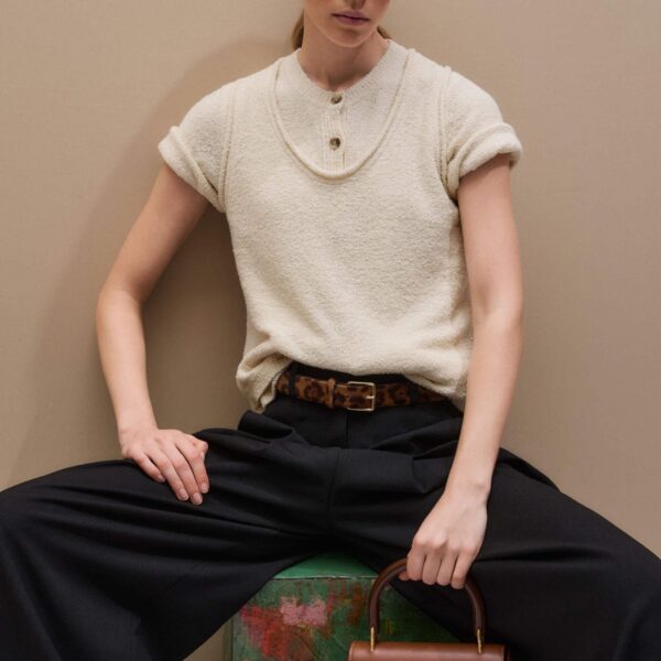 Textured Cotton - Knitwear - Intelligent British Fashion at Coveti