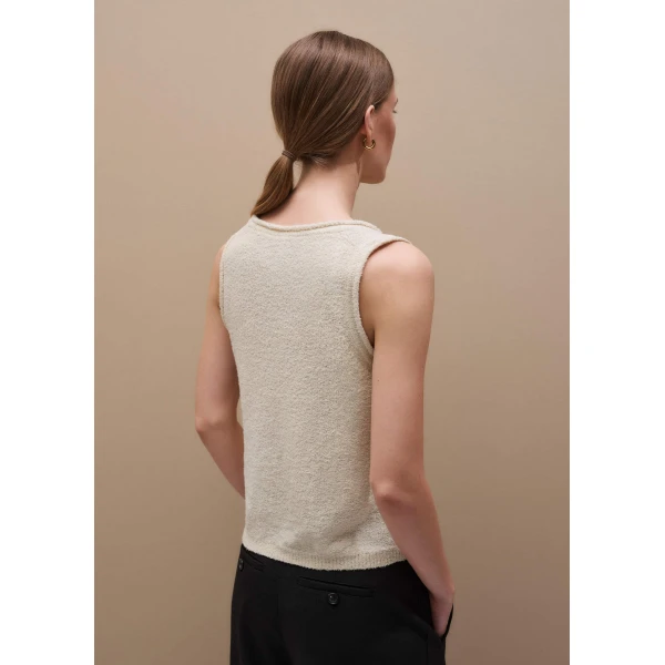 Me and Em Slim Knit Tank Top
Textured Cotton, view 3