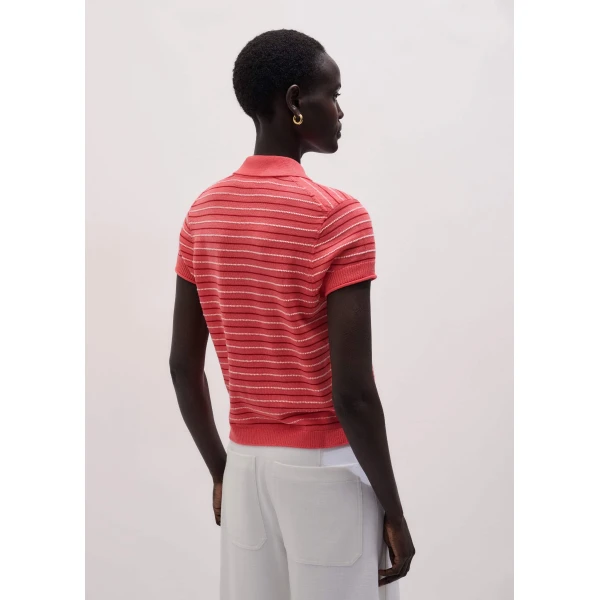 Me and Em Sporty Smart Polo Tee
Fine-Knit Merino Top, view 3