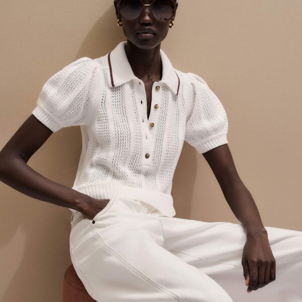 Pointelle Knit - Tops - Intelligent British Fashion at Coveti