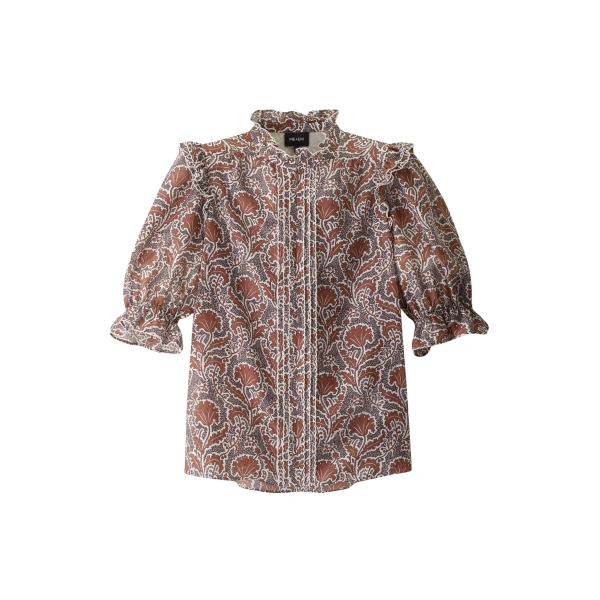 Me and Em Straight Blouse
Cotton + Silk Top