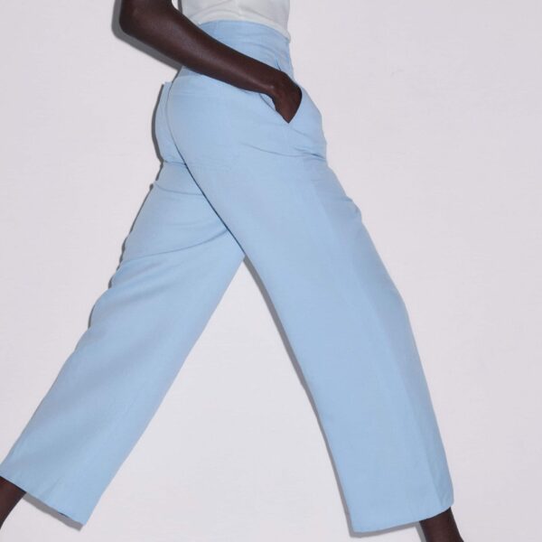 Italian Linen Blend - Pants - Intelligent British Fashion at Coveti