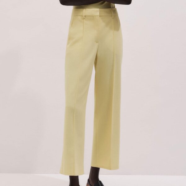 Straight Crop Pant - Pants - Intelligent British Fashion at Coveti