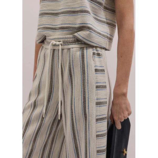 Me and Em Stripe Crop Track Pant
Textured Jersey, view 2