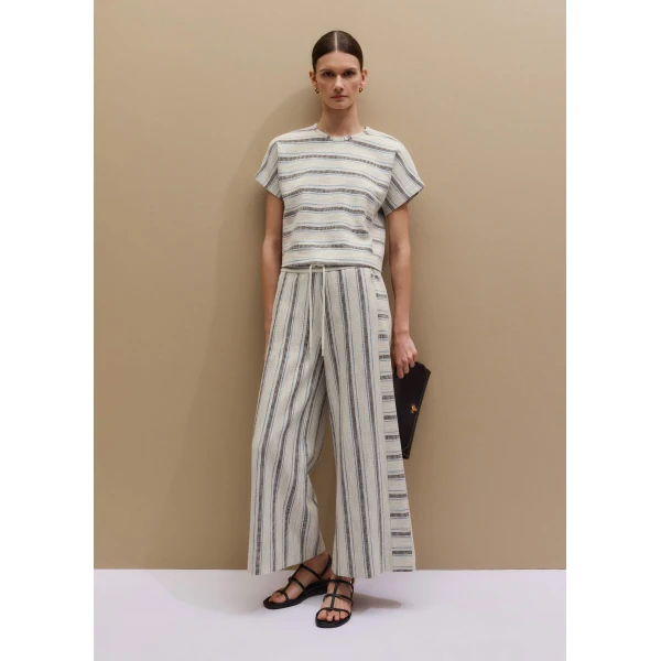 Me and Em Stripe Crop Track Pant
Textured Jersey, view 5