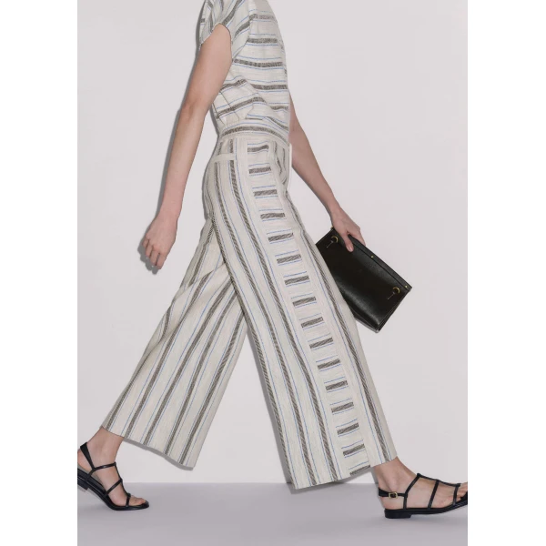 Me and Em Stripe Crop Track Pant
Textured Jersey, view 6