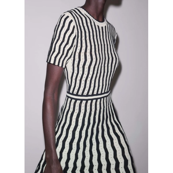 Me and Em Stripe Knit Maxi Dress
Pointelle Cotton, view 5