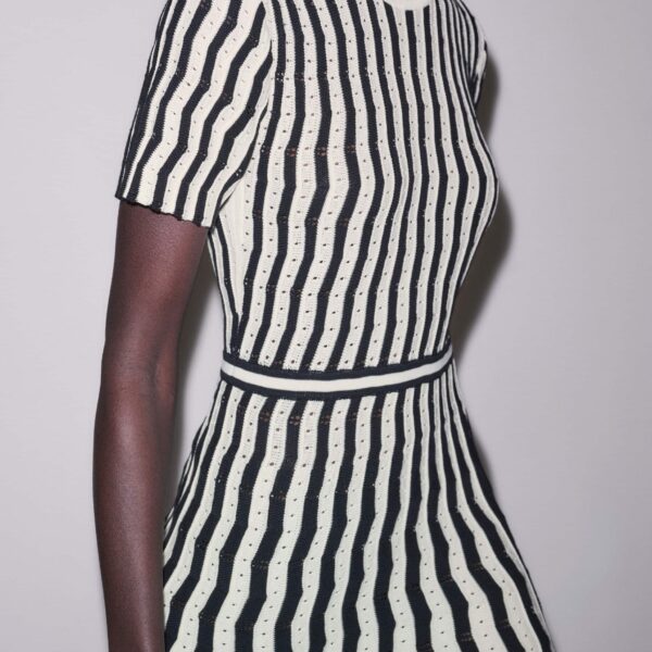 ME+EM Stripe Knit Maxi Dress