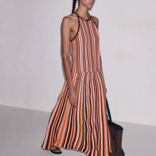 ME+EM Stripe Knit Maxi Skirt