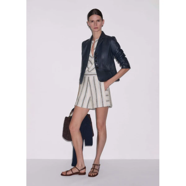 Me and Em Stripe Short
Textured Jersey Top, view 4