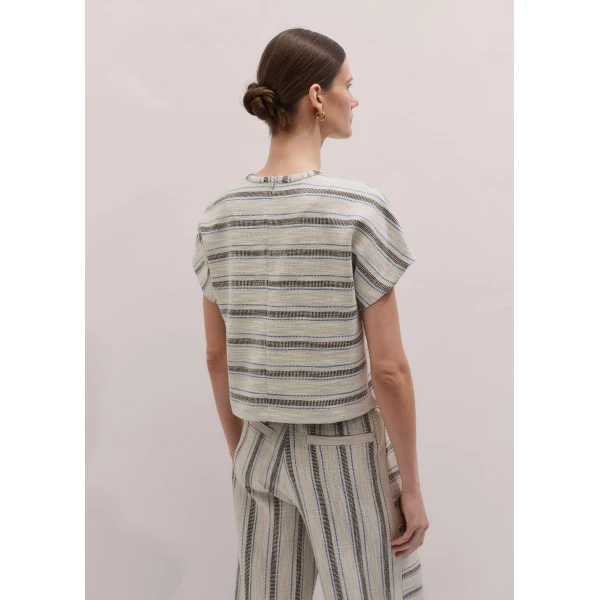 Me and Em Stripe Tee
Textured Jersey Top, view 3