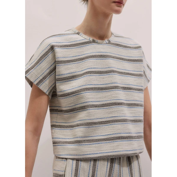 Me and Em Stripe Tee
Textured Jersey Top, view 5