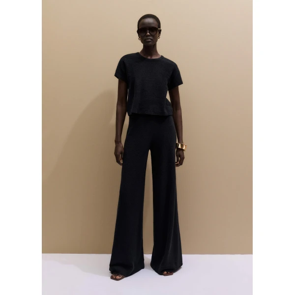 Me and Em Textured Palazzo Pant
Bouclé Jersey, view 2