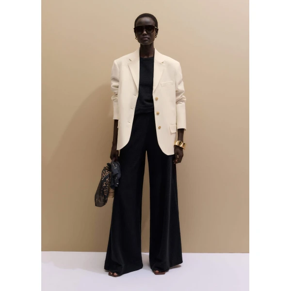 Me and Em Textured Palazzo Pant
Bouclé Jersey, view 5
