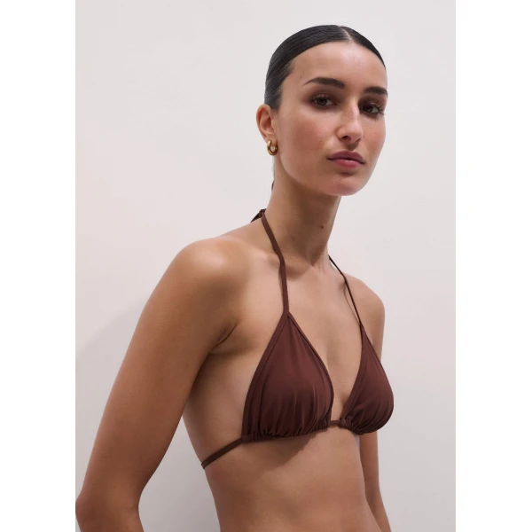 Me and Em Triangle Bikini Top
Soft Sculpt Stretch, view 5