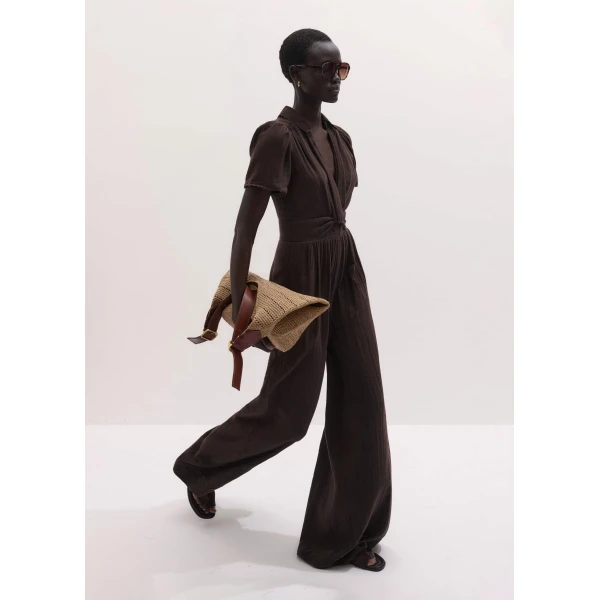 Me and Em Twist Front Jumpsuit
Cotton Cheesecloth, view 6
