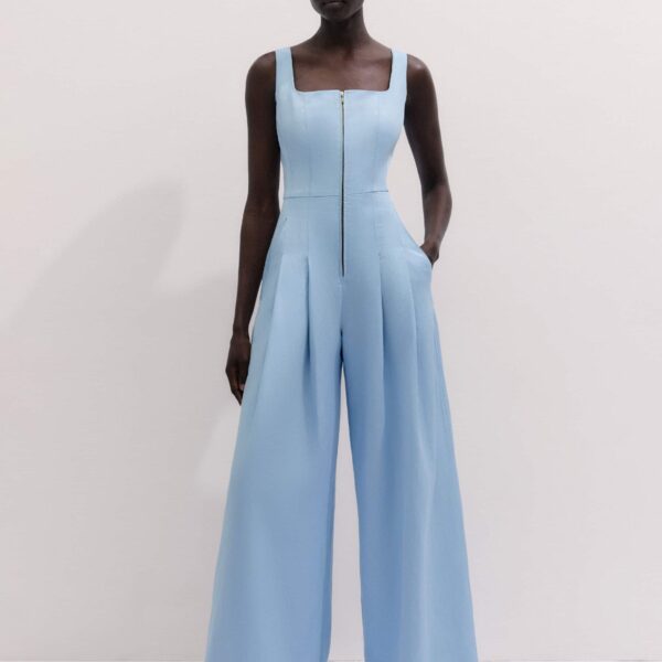 Italian Linen Blend - Jumpsuit - Intelligent British Fashion at Coveti