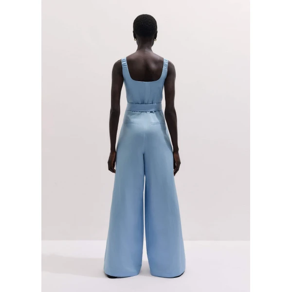 Me and Em Wide-Leg Jumpsuit
Italian Linen Blend, view 3