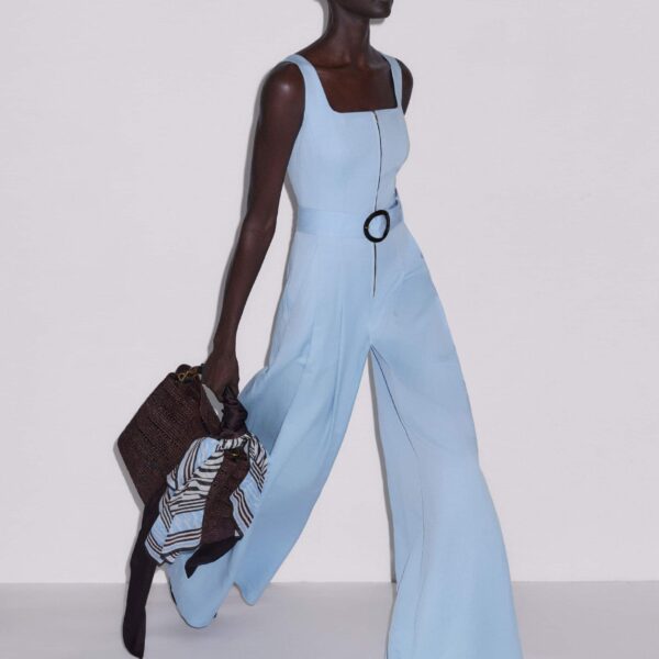 Italian Linen Blend - Jumpsuit - Intelligent British Fashion at Coveti