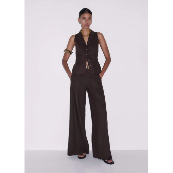 Me and Em Wide-Leg Pant
Crease-Less Linen, view 6