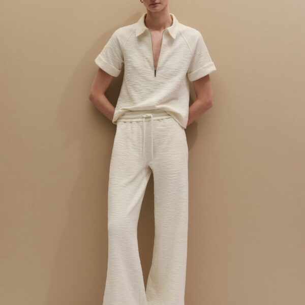 Textured Jersey - Pants - Intelligent British Fashion at Coveti