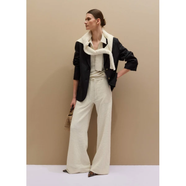 Me and Em Wide-Leg Track Pant
Textured Jersey, view 6