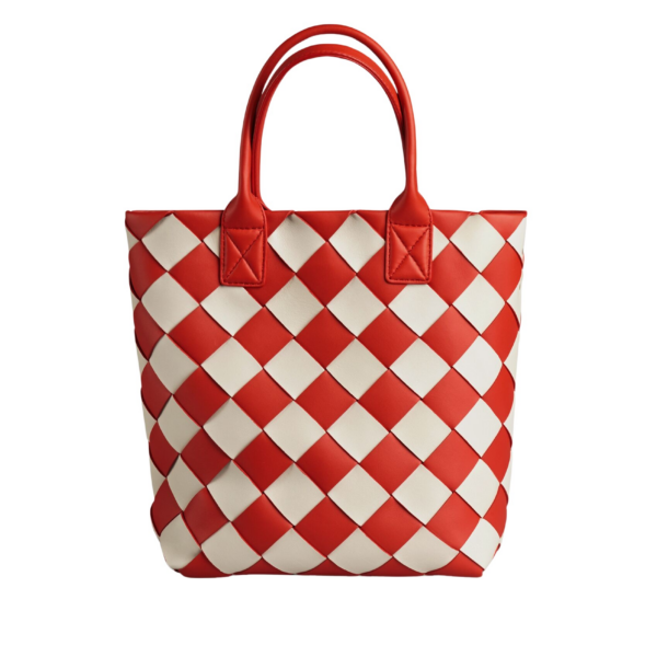 Khaite Cabat in Poppy/mist - Multicolour Totes & Top-Handle Bags - The Lotus Tote Bag - Shop at Coveti