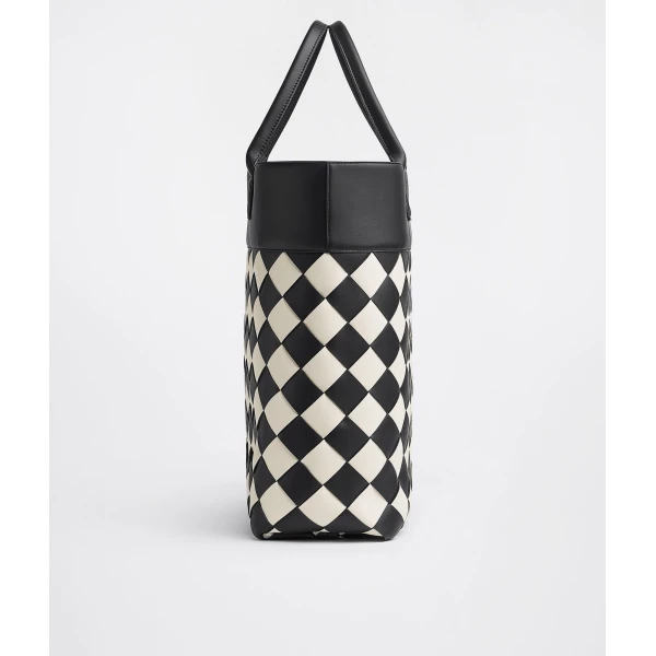 Khaite Maxi Intreccio Tote in Black/mist - Multicolour Totes & Top-Handle Bags - The Lotus Tote Bag - Shop at Coveti