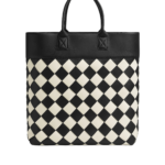 Khaite Maxi Intreccio Tote in Black/mist - Multicolour Totes & Top-Handle Bags - The Lotus Tote Bag - Shop at Coveti
