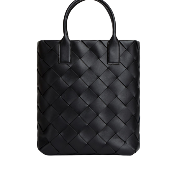 Khaite Maxi Intreccio Tote in Black/swimming pool - Multicolour Totes & Top-Handle Bags - The Lotus Tote Bag - Shop at Coveti