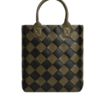 Khaite Maxi Intreccio Tote in Mustard/black - Multicolour Totes & Top-Handle Bags - The Lotus Tote Bag - Shop at Coveti